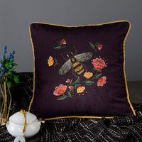 HKM-719763 Retro Square Waist Cushion Pillow with Tassel Backrest, Available in Multiple Colors and Designs (45x45cm)