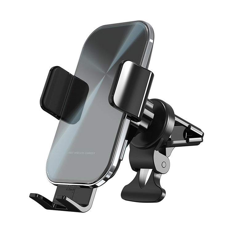 HKM-719763 Wireless Fast Charging Car Air Vent Mount with Intelligent Metal Detection