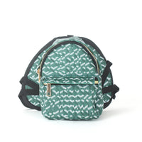 HKM-719891 Trendy Green Striped Dog Backpack for Small to Medium-Sized Pets