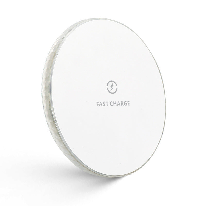 HKM-719955 Wireless Charging Mirror - Round Design with Indication Function and Lithium Battery
