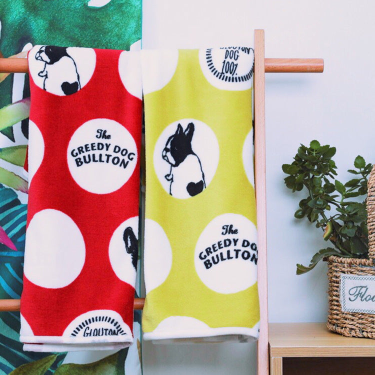 HKM-720019 Cozy Coral Fleece Cartoon Blanket for Babies and Office Use