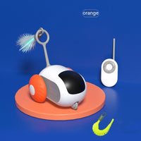 HKM-720147 Remote Control Interactive Cat Car Toy USB Charging Chasing Automatic Self-moving Remote Smart Control Car Interactive Cat Toy Pet Products