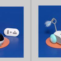 HKM-720147 Remote Control Interactive Cat Car Toy USB Charging Chasing Automatic Self-moving Remote Smart Control Car Interactive Cat Toy Pet Products