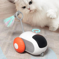 HKM-720147 Remote Control Interactive Cat Car Toy USB Charging Chasing Automatic Self-moving Remote Smart Control Car Interactive Cat Toy Pet Products