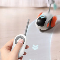 HKM-720147 Remote Control Interactive Cat Car Toy USB Charging Chasing Automatic Self-moving Remote Smart Control Car Interactive Cat Toy Pet Products