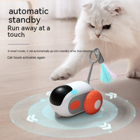 HKM-720147 Remote Control Interactive Cat Car Toy USB Charging Chasing Automatic Self-moving Remote Smart Control Car Interactive Cat Toy Pet Products