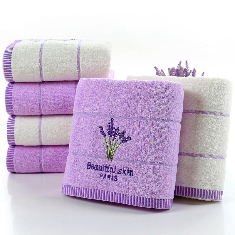 HKM-720275 Pure Cotton Lavender Scented Bath Towel - 140 x 70 cm