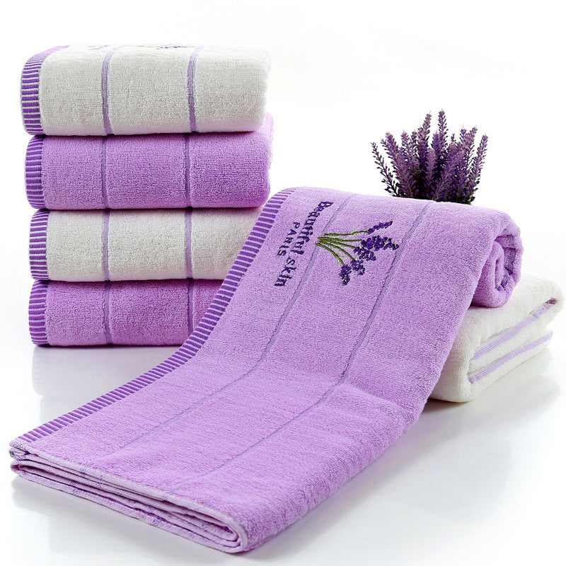 HKM-720275 Pure Cotton Lavender Scented Bath Towel - 140 x 70 cm
