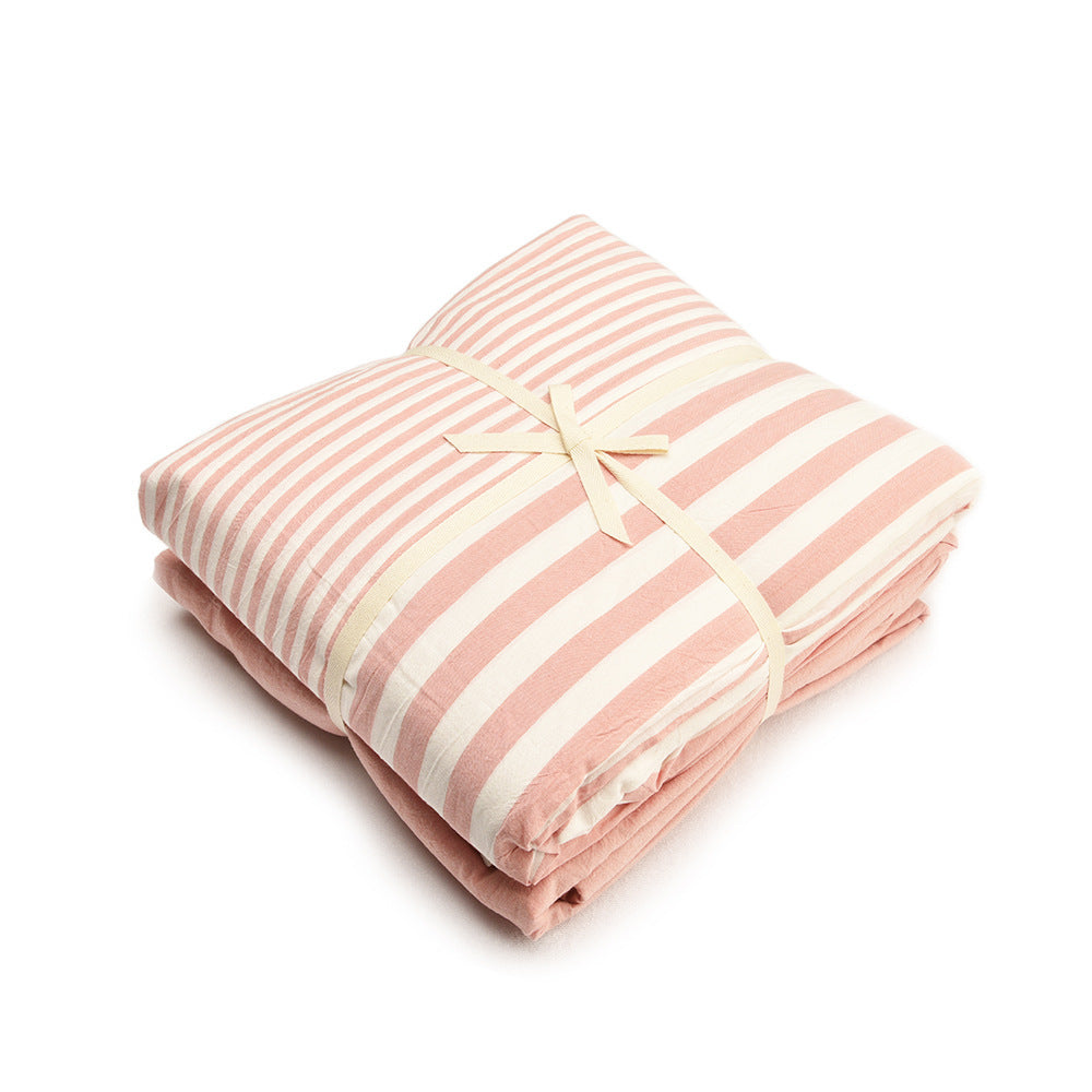 HKM-720467 Bedding Set in Pure Cotton - City Bar Series, 4-Piece Collection, Multiple Sizes Available