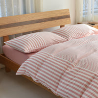 HKM-720467 Bedding Set in Pure Cotton - City Bar Series, 4-Piece Collection, Multiple Sizes Available