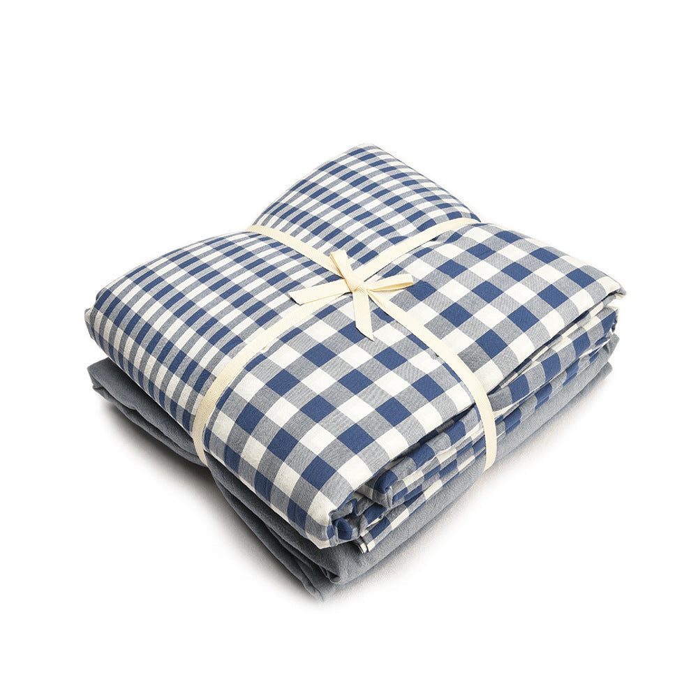 HKM-720467 Bedding Set in Pure Cotton - City Bar Series, 4-Piece Collection, Multiple Sizes Available