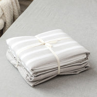HKM-720467 Bedding Set in Pure Cotton - City Bar Series, 4-Piece Collection, Multiple Sizes Available