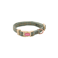 HKM-720531 Fashionable Lattice Pet Harness and Leash Set in Plaid Orange and Matcha Green