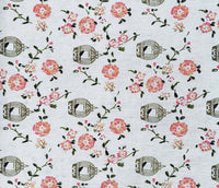 HKM-720531 Linen-Cotton Blend Printed Fabric for Bags and Home Textile Projects
