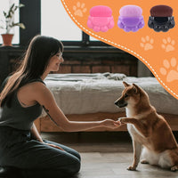 HKM-720531 Pet Paw Balm Brushes - 3 Pack of Soft and Easily Maneuverable Grooming Tools for Dogs and Cats