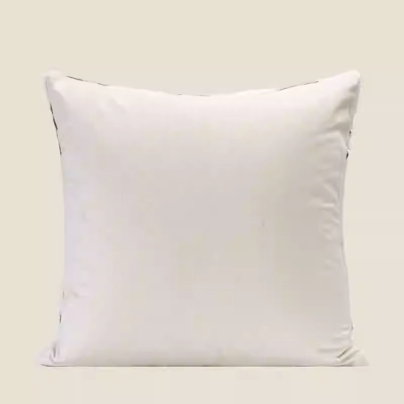 HKM-720531 Plush Decorative Pillow with Light and Dark Small Tree Design, 45x45cm
