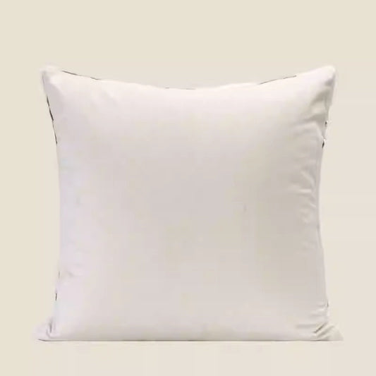 HKM-720531 Plush Decorative Pillow with Light and Dark Small Tree Design, 45x45cm