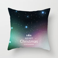 HKM-720595 Christmas-Themed Peach Skin Cushion Cover – 45x45cm Office Sofa Pillowcase