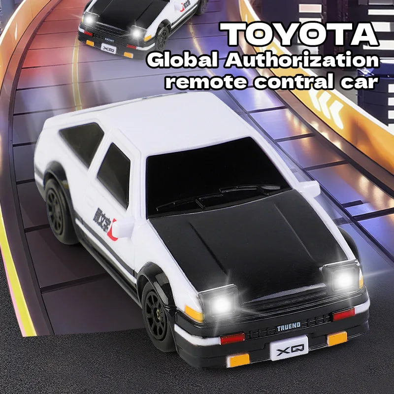 HKM-720659 1/64 Scale Mini RC Drift Car with LED Lights – 4WD Remote Control Vehicle for Indoor and Outdoor Use
