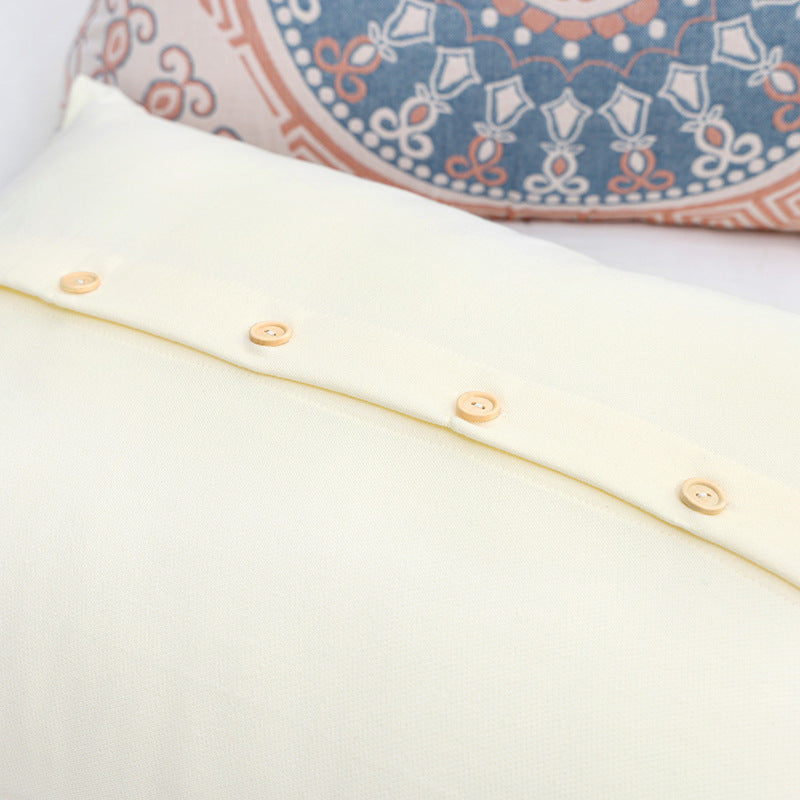 HKM-720659 Couple's Pure Cotton Washed Gauze Pillowcase - Soft, Breathable, European Style 52x78cm