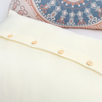 HKM-720659 Couple's Pure Cotton Washed Gauze Pillowcase - Soft, Breathable, European Style 52x78cm