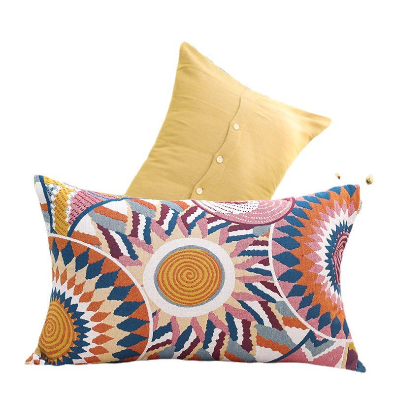 HKM-720659 Couple's Pure Cotton Washed Gauze Pillowcase - Soft, Breathable, European Style 52x78cm