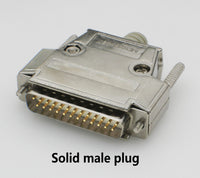 HKM-721043 DB25 Male and Female Connector, Industrial-Grade Solid Gold-Plated, 25-Pin Plug/Sockets with Metal Shell