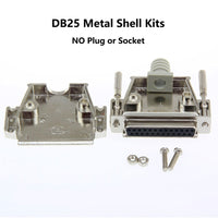HKM-721043 DB25 Male and Female Connector, Industrial-Grade Solid Gold-Plated, 25-Pin Plug/Sockets with Metal Shell