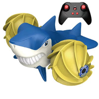 HKM-721107 Amphibious Shark Remote Control Stunt Car - 360° Rolling & Waterproof Fun for Ages 5 and Up