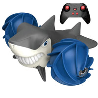 HKM-721107 Amphibious Shark Remote Control Stunt Car - 360° Rolling & Waterproof Fun for Ages 5 and Up
