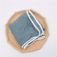 HKM-721171 Children's Cotton Gauze Blanket with Animal Patterns, 80x65cm or 100x120cm