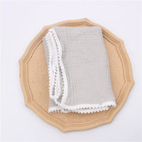 HKM-721171 Children's Cotton Gauze Blanket with Animal Patterns, 80x65cm or 100x120cm
