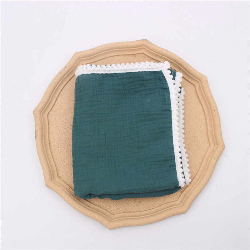 HKM-721171 Children's Cotton Gauze Blanket with Animal Patterns, 80x65cm or 100x120cm