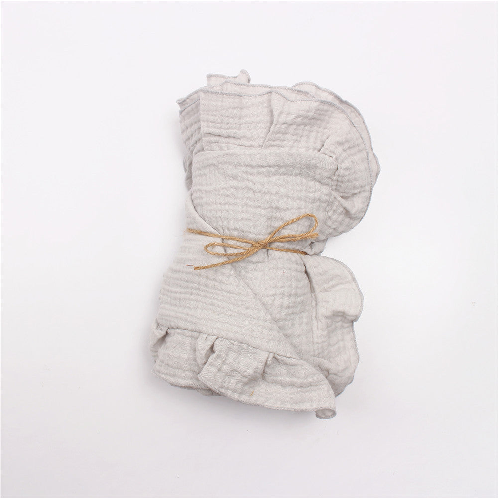 HKM-721171 Children's Cotton Gauze Blanket with Animal Patterns, 80x65cm or 100x120cm