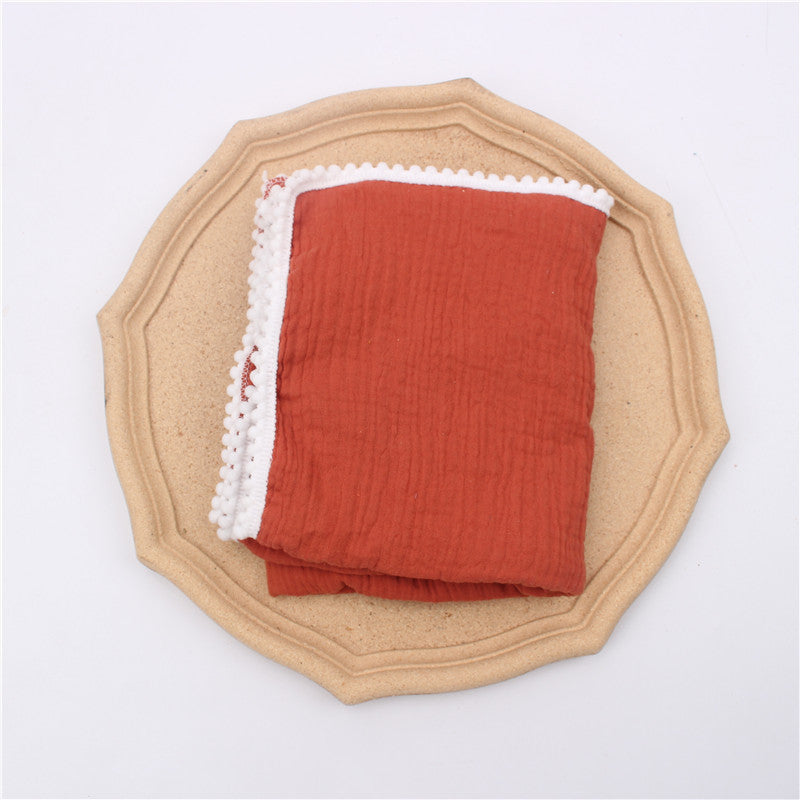 HKM-721171 Children's Cotton Gauze Blanket with Animal Patterns, 80x65cm or 100x120cm