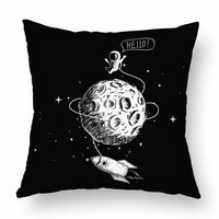 HKM-721235 Cartoon Astronaut Plush Pillowcase - Simple Modern Cushion Cover 45x45 cm