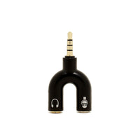 HKM-721235 Colorful 3.5mm Earphone Splitter Adapter for Mobile Phones and Laptops