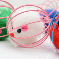 HKM-721299 Wire cage mouse cat toy