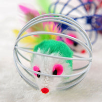 HKM-721299 Wire cage mouse cat toy