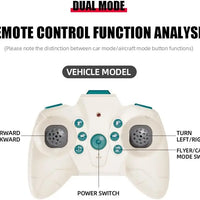 HKM-721491 Remote Control Dual Mode Drone Car - 2 in 1 RC Flying Car with 30 Meters Range