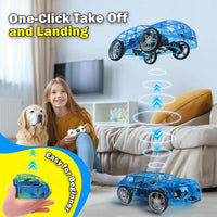 HKM-721491 Remote Control Dual Mode Drone Car - 2 in 1 RC Flying Car with 30 Meters Range