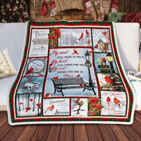 HKM-721683 Cozy Ins Style Christmas Cardinal Flannel Blanket, 130x150cm