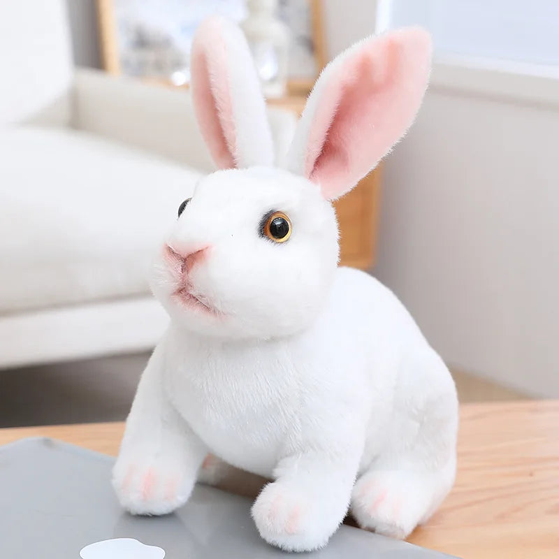 KTX-721683 Mini Plush Rabbit Doll - Soft White Stuffed Toy for Kids, Perfect for Easter and Gift-Giving
