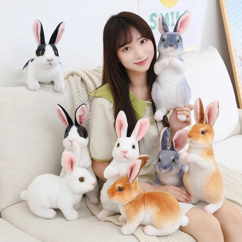 KTX-721683 Mini Plush Rabbit Doll - Soft White Stuffed Toy for Kids, Perfect for Easter and Gift-Giving