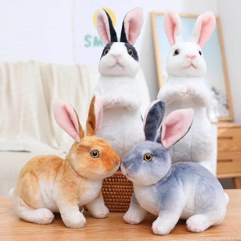 KTX-721683 Mini Plush Rabbit Doll - Soft White Stuffed Toy for Kids, Perfect for Easter and Gift-Giving