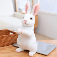 HKM-721683 Mini Plush Rabbit Doll - Soft White Stuffed Toy for Kids, Perfect for Easter and Gift-Giving