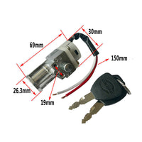HKM-721875 Heart-Shape Lock for Electric Bicycle Lithium Battery - 10MM Cylinder with 15.5MM Hole Spacing