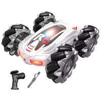 HKM-722259 Remote Control Double-Sided Stunt Car with Chasing Light and Music - 4x4 Electric Vehicle for All Ages