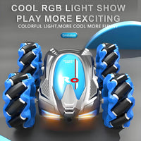HKM-722259 Remote Control Double-Sided Stunt Car with Chasing Light and Music - 4x4 Electric Vehicle for All Ages