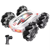 HKM-722259 Remote Control Double-Sided Stunt Car with Chasing Light and Music - 4x4 Electric Vehicle for All Ages